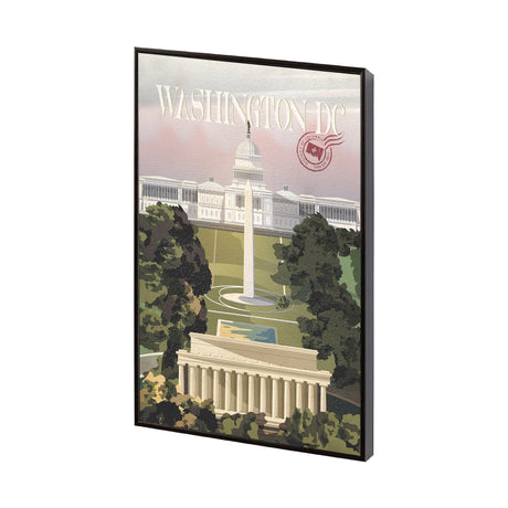 Washington DC Go USA (SM) by Mercana Studio a Hand Embellished Decograph Framed Art Print by Mercana at Eve Furniture