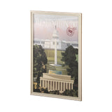 Washington DC Go USA (XL) by Mercana Studio Hand Embellished Decograph Framed Art Print under Glass by Mercana at Eve Furniture
