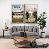 Washington DC Go USA (XL) by Mercana Studio Hand Embellished Decograph Framed Art Print under Glass by Mercana at Eve Furniture