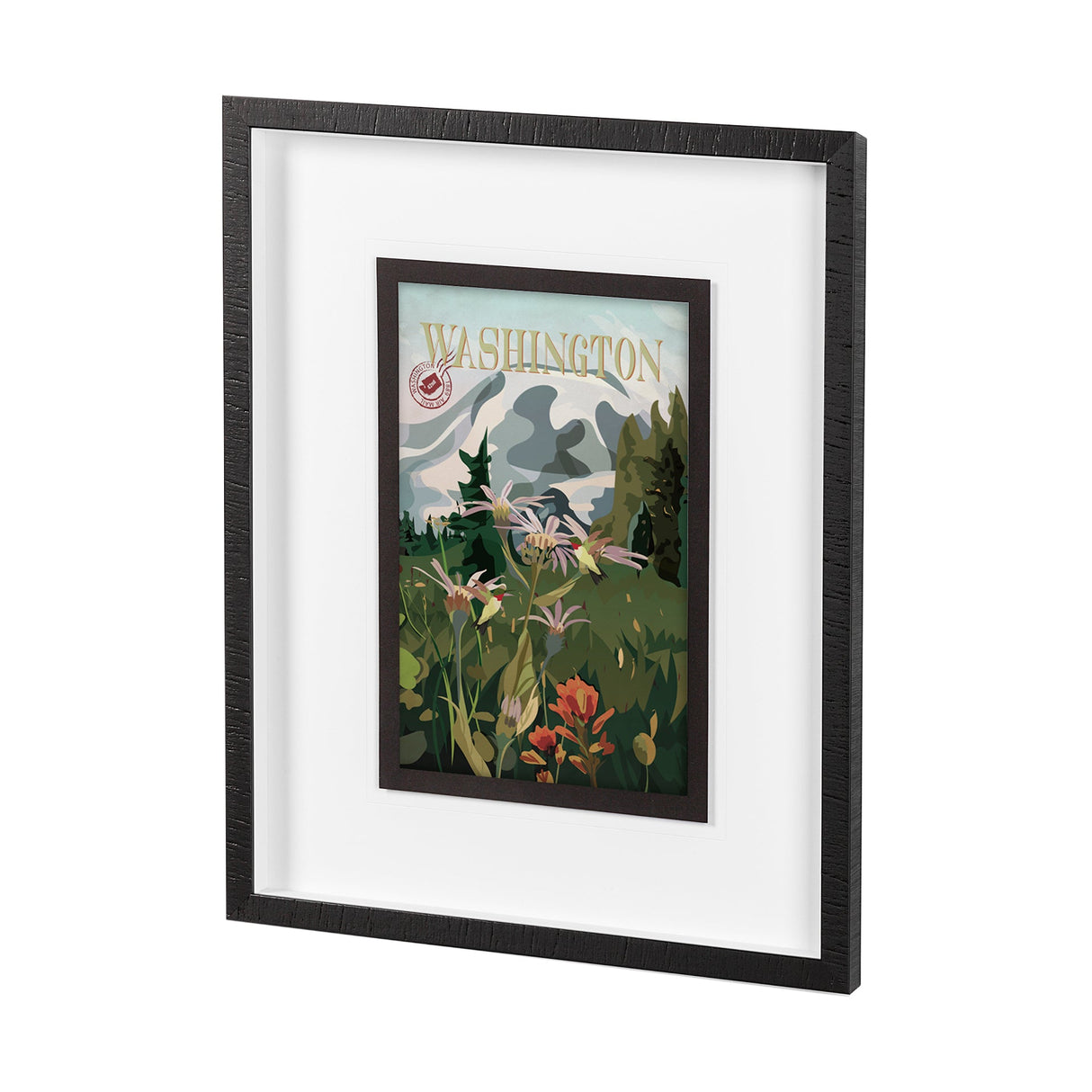 Washington Go USA (M) by Mercana Studio a Framed Art Print Matted under Glass by Mercana at Eve Furniture