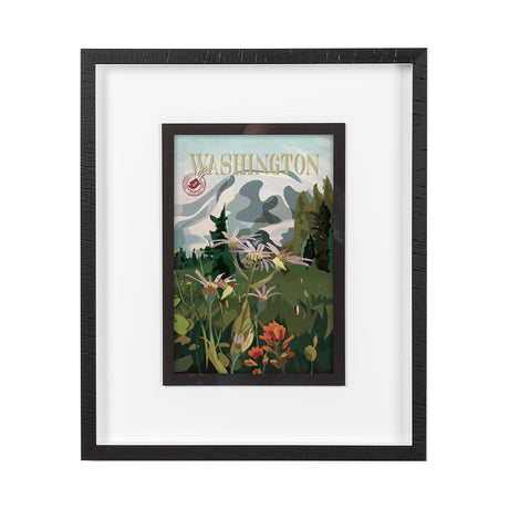 Washington Go USA (M) by Mercana Studio a Framed Art Print Matted under Glass by Mercana at Eve Furniture