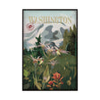 Washington Go USA (SM) by Mercana Studio a Hand Embellished Decograph Framed Art Print by Mercana at Eve Furniture