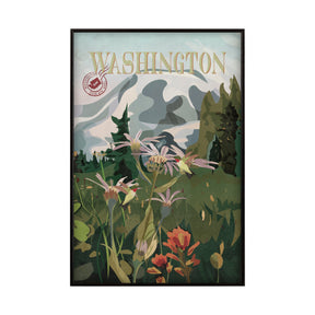 Washington Go USA (SM) by Mercana Studio a Hand Embellished Decograph Framed Art Print by Mercana at Eve Furniture