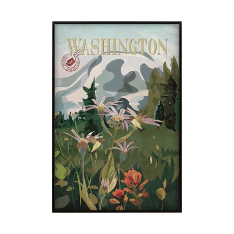 Washington Go USA (SM) by Mercana Studio a Hand Embellished Decograph Framed Art Print by Mercana at Eve Furniture