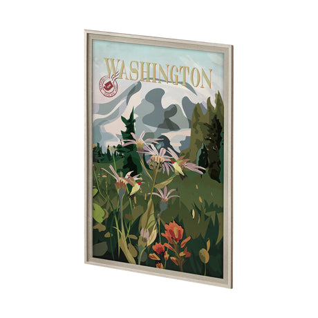 Washington Go USA (XL) by Mercana Studio a Hand Embellished Decograph Framed Art Print under Glass by Mercana at Eve Furniture