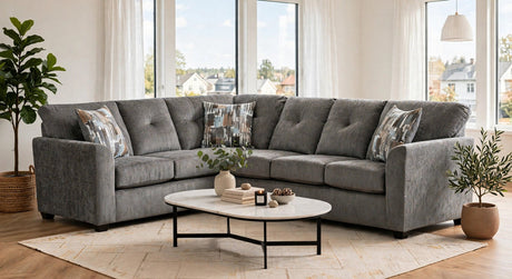 Washington Gray Sectional by Happy Homes at Eve Furniture