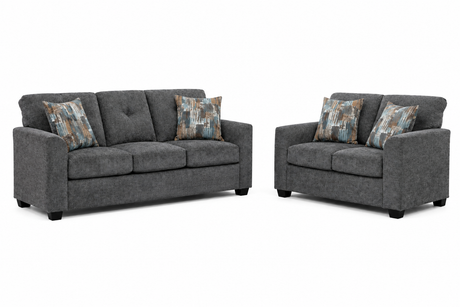 Washington Gray Sofa & Loveseat Set by Happy Homes at Eve Furniture