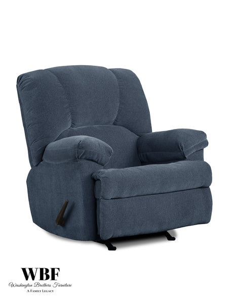 Washington Indigo Rocker Recliner by Happy Homes at Eve Furniture