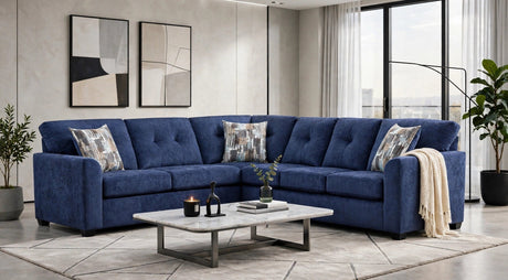 Washington Navy Sectional by Happy Homes at Eve Furniture