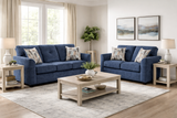 Washington Navy Sofa & Loveseat