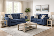 Washington Navy Sofa & Loveseat by Happy Homes at Eve Furniture
