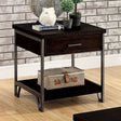 Wasta Dark Oak End Table by Furniture of America at Eve Furniture