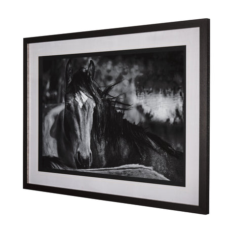 Watched Presence by Mercana Studio a Hand Embellished Textured Framed Photo Art Print Matted under G by Mercana at Eve Furniture