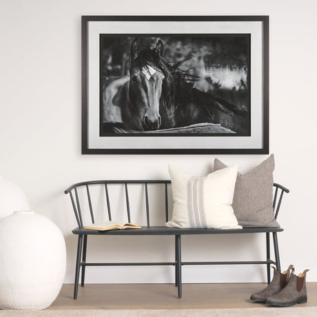 Watched Presence by Mercana Studio a Hand Embellished Textured Framed Photo Art Print Matted under G by Mercana at Eve Furniture