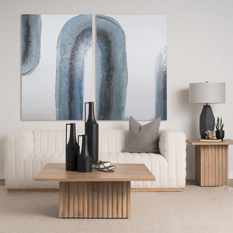 Water Arch Brown II by Mercana Studio a Hand Embellished Textured Canvas by Mercana at Eve Furniture
