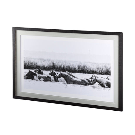 Water Horses III by PHBurchett a Framed Photo Art Print Matted under Glass by Mercana at Eve Furniture