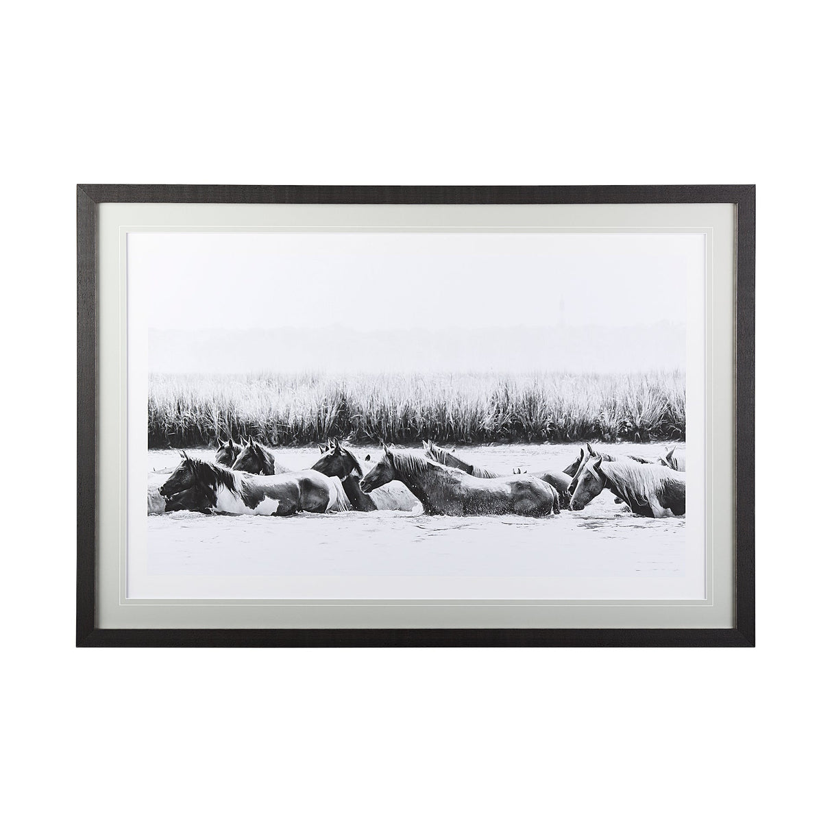 Water Horses III by PHBurchett a Framed Photo Art Print Matted under Glass by Mercana at Eve Furniture
