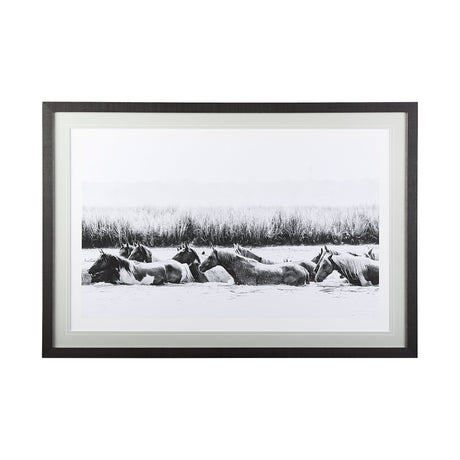 Water Horses III by PHBurchett a Framed Photo Art Print Matted under Glass by Mercana at Eve Furniture