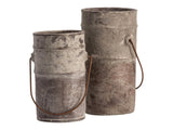 Water Rust Water Pails (Set of 2) by Crestview at Eve Furniture