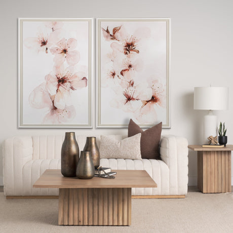 Watercolor Blossoms III by PI Studio a Hand Embellished Textured Framed Art Print Matted under Glass by Mercana at Eve Furniture