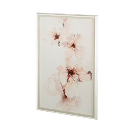 Watercolor Blossoms III by PI Studio a Hand Embellished Textured Framed Art Print Matted under Glass by Mercana at Eve Furniture