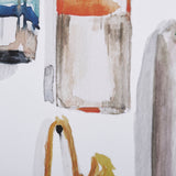 Watercolor Buoys I by Jenifer Paxton Parker a Framed Art Print Matted under Glass by Mercana at Eve Furniture