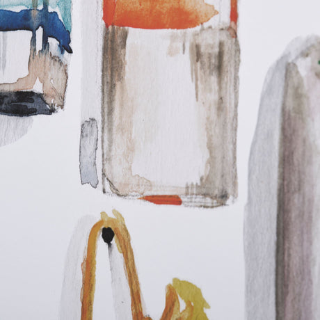 Watercolor Buoys I by Jenifer Paxton Parker a Framed Art Print Matted under Glass by Mercana at Eve Furniture
