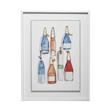 Watercolor Buoys I by Jenifer Paxton Parker a Framed Art Print Matted under Glass by Mercana at Eve Furniture