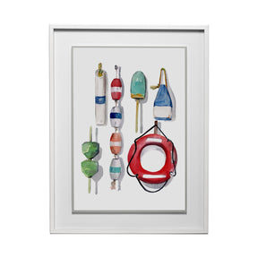Watercolor Buoys II by Jenifer Paxton Parker a Framed Art Print Matted under Glass by Mercana at Eve Furniture