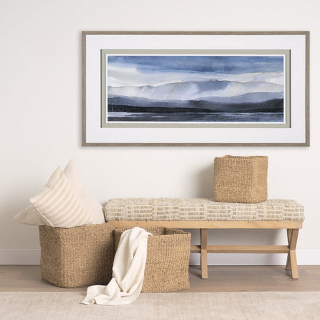 Watercolor Sketch I by Mercana Studio Hand Embelished Textured Framed Art Print Matted under Glass by Mercana at Eve Furniture