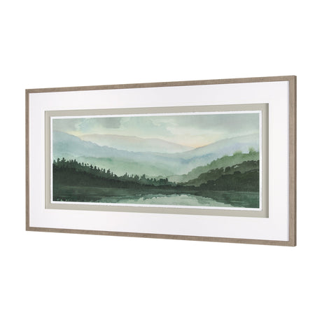 Watercolor Sketch II by Mercana Studio Hand Embellished Textured Framed Art Print Matted under Glass by Mercana at Eve Furniture