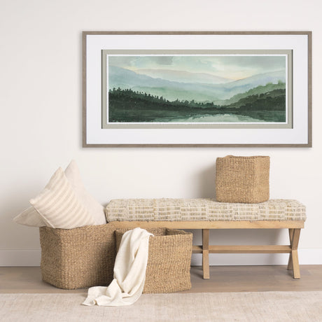 Watercolor Sketch II by Mercana Studio Hand Embellished Textured Framed Art Print Matted under Glass by Mercana at Eve Furniture