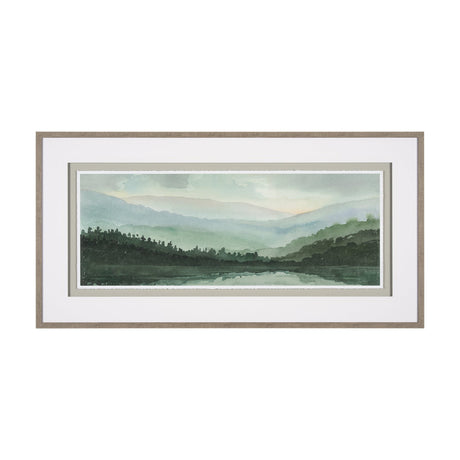 Watercolor Sketch II by Mercana Studio Hand Embellished Textured Framed Art Print Matted under Glass by Mercana at Eve Furniture