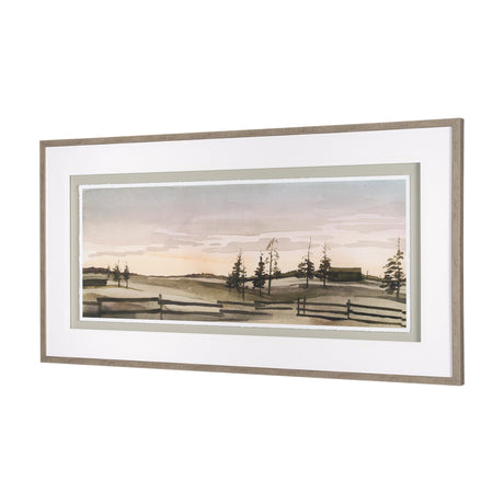 Watercolor Sketch III by Mercana Studio Hand Embellished Textured Framed Art Print Matted under Glas by Mercana at Eve Furniture
