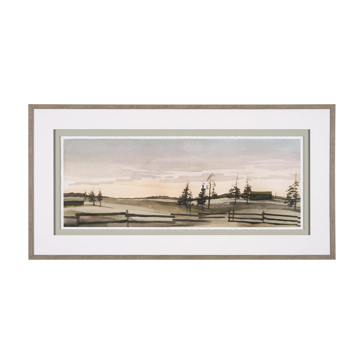 Watercolor Sketch III by Mercana Studio Hand Embellished Textured Framed Art Print Matted under Glas by Mercana at Eve Furniture