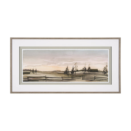 Watercolor Sketch III by Mercana Studio Hand Embellished Textured Framed Art Print Matted under Glas by Mercana at Eve Furniture