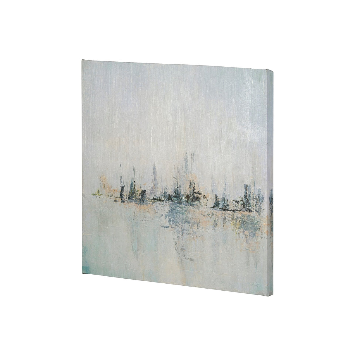 Waterfront I by Jonathan Klassen a Hand Embellished Textured Canvas by Mercana at Eve Furniture