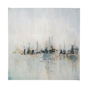 Waterfront I by Jonathan Klassen a Hand Embellished Textured Canvas by Mercana at Eve Furniture