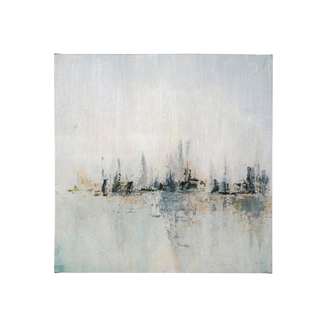 Waterfront I by Jonathan Klassen a Hand Embellished Textured Canvas by Mercana at Eve Furniture