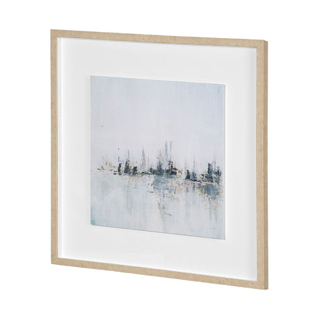 Waterfront I by Jonathan Klassen a Hand Embellished Textured Framed Art Print Matted under Glass by Mercana at Eve Furniture