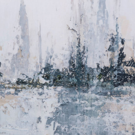 Waterfront I by Jonathan Klassen a Hand Embellished Textured Framed Art Print Matted under Glass by Mercana at Eve Furniture