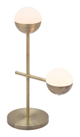 Waterloo White & Bronze Table Lamp by Zuomod at Eve Furniture