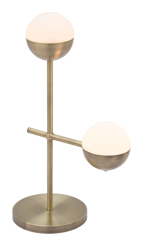 Waterloo White & Bronze Table Lamp by Zuomod at Eve Furniture