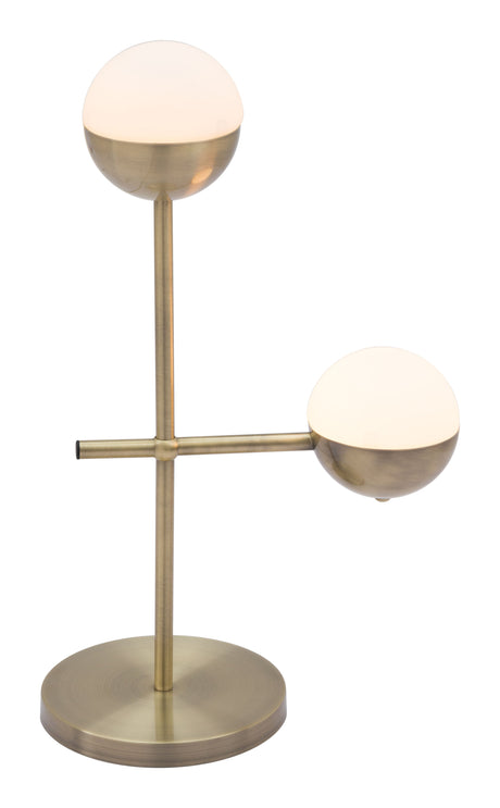 Waterloo White & Bronze Table Lamp by Zuomod at Eve Furniture