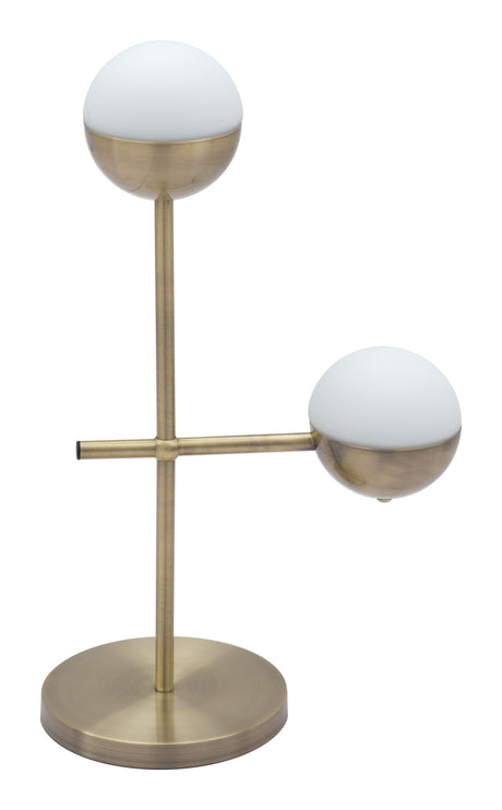 Waterloo White & Bronze Table Lamp by Zuomod at Eve Furniture
