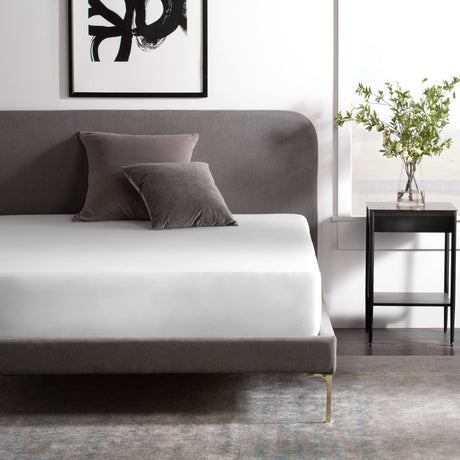 Waterproof Jersey White Queen Mattress Protector by Malouf at Eve Furniture