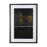 Water's Reflection-L by Chad Mackay a Hand Embellished Textured Framed Art Print Matted under Glass by Mercana at Eve Furniture