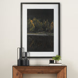Water's Reflection-R by Chad Mackay a Hand Embellished Textured Framed Art Print Matted under Glass by Mercana at Eve Furniture