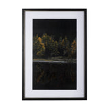Water's Reflection-R by Chad Mackay a Hand Embellished Textured Framed Art Print Matted under Glass by Mercana at Eve Furniture