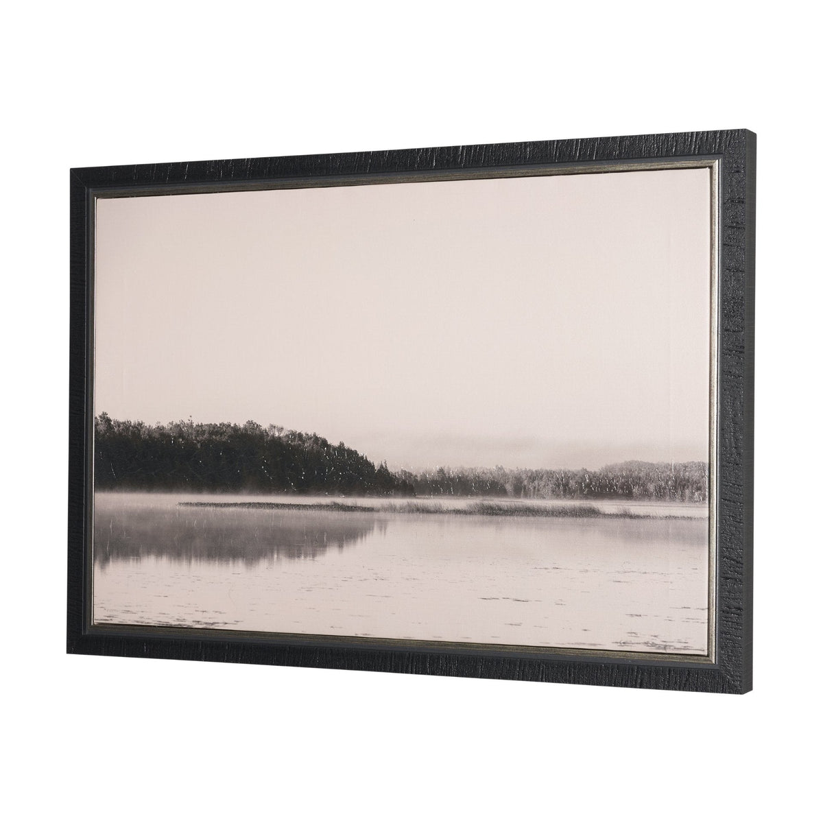 Waterway Wonder by Mike Toy Hand-Embellished Textured Framed Canvas Photo Print by Mercana at Eve Furniture